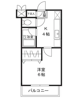ベルウッド溝口【3階】の間取り