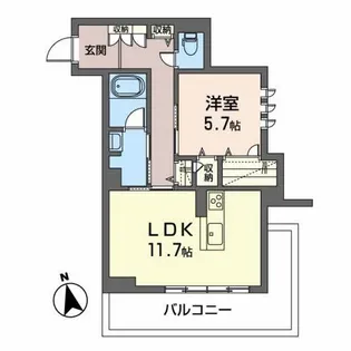 Bellet仙台【2階】の間取り