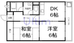スクエアメゾン醍醐【5階】の間取り