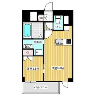 Mステージ矢田南【8階】の間取り
