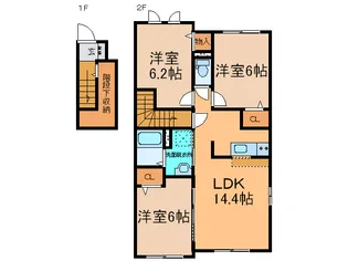 パークサイド21 I III【2階】の間取り