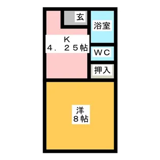 ハニービーハウスI【1階】の間取り