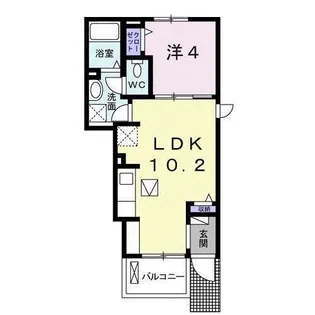 リズィエールIII【1階】の間取り