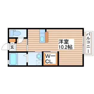 CASA FORESTA【2階】の間取り