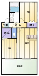 クレールコート【1階】の間取り