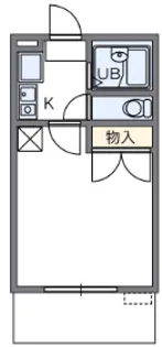 レオパレス冨田【1階】の間取り