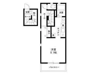 デュオ代々木上原【2階】の間取り