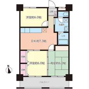ミカドオクション【5階】の間取り
