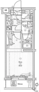 プレミアムキューブ三宿【2階】の間取り