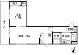 メゾンベール【1階】の間取り