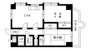 平山ビルデンス【4階】の間取り