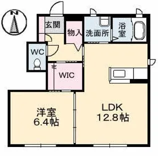 グランマスト木太町 A棟【1階】の間取り