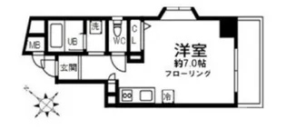 メゾンアワジII【5階】の間取り