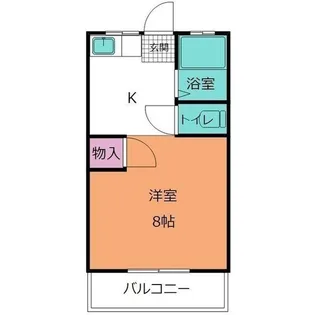 プチベール竹田【1階】の間取り