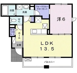 カーサ ブラーボ トレ【1階】の間取り