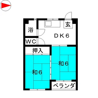 明治第1ビル【2階】の間取り