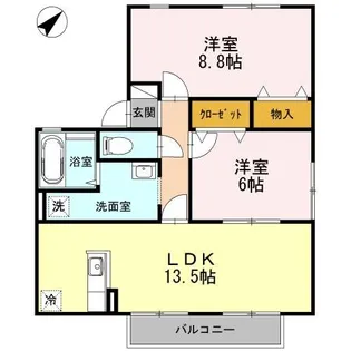 パレ・ファミール【2階】の間取り