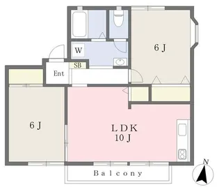 エンブレム壱番館C棟【1階】の間取り