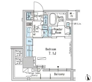 パークアクシス上野【2階】の間取り
