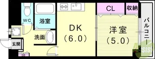 マンション美苑【3階】の間取り