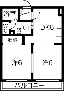 マンションリビエールI【3階】の間取り