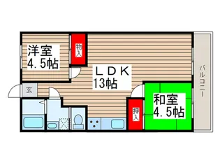 妙典大栄豪ハイツ【3階】の間取り