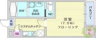 アリュール薬師堂駅前【1階】の間取り