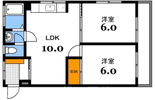 クスノキパークビル【3階】の間取り
