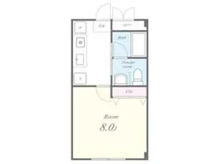 Eltercero高野【3階】の間取り