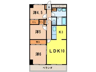 ファミ-ル第2八王子【2階】の間取り