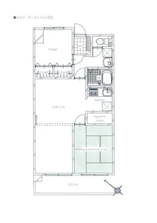 メゾン・ド・クレイン【2階】の間取り