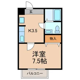 ノーベルパーク 8【2階】の間取り