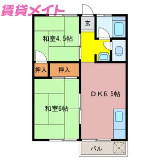 森アパート【2階】の間取り