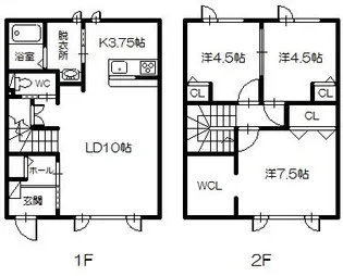 レトア大町【1階】の間取り
