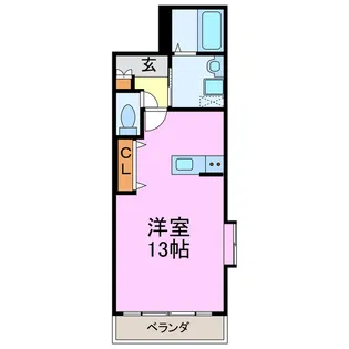 フローラ・阪野【1階】の間取り