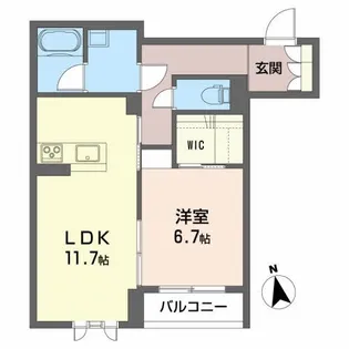 ウィステリア【2階】の間取り