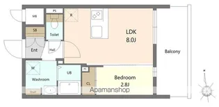 RESIDENCE花畑【13階】の間取り