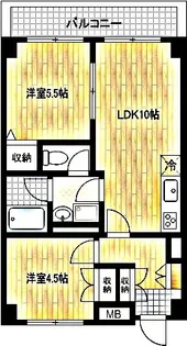 SOUTH1178【5階】の間取り