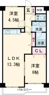 三和平城グランドパレス【3階】の間取り