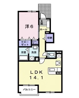 エクシード 深大寺【1階】の間取り