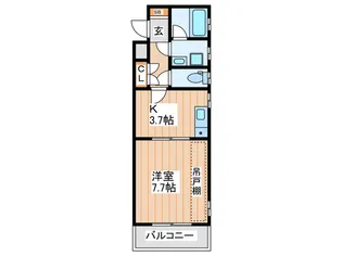 アメニティサンライズ【2階】の間取り