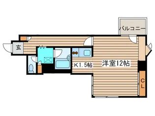 ライオンズMS北大前第2【5階】の間取り