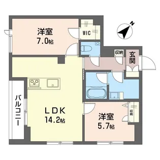 フォス 渋谷笹塚【3階】の間取り
