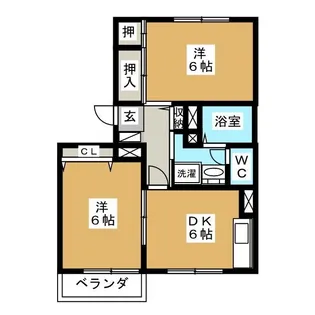 ベルデディアス【2階】の間取り