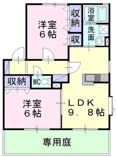 エクセレンス早島【2階】の間取り