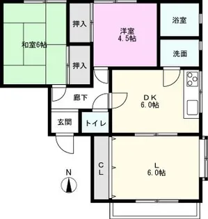 第一サンハイツ【2階】の間取り