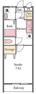 ベルリーソ川越【1階】の間取り