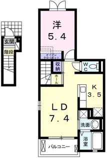 ヴィラ庄司田【2階】の間取り