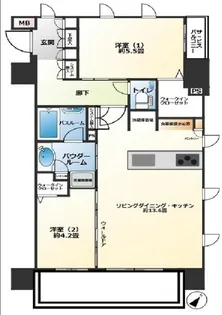 エクセレントシティ横浜関内【5階】の間取り