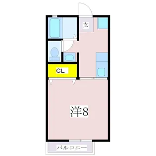 フラット連広【2階】の間取り